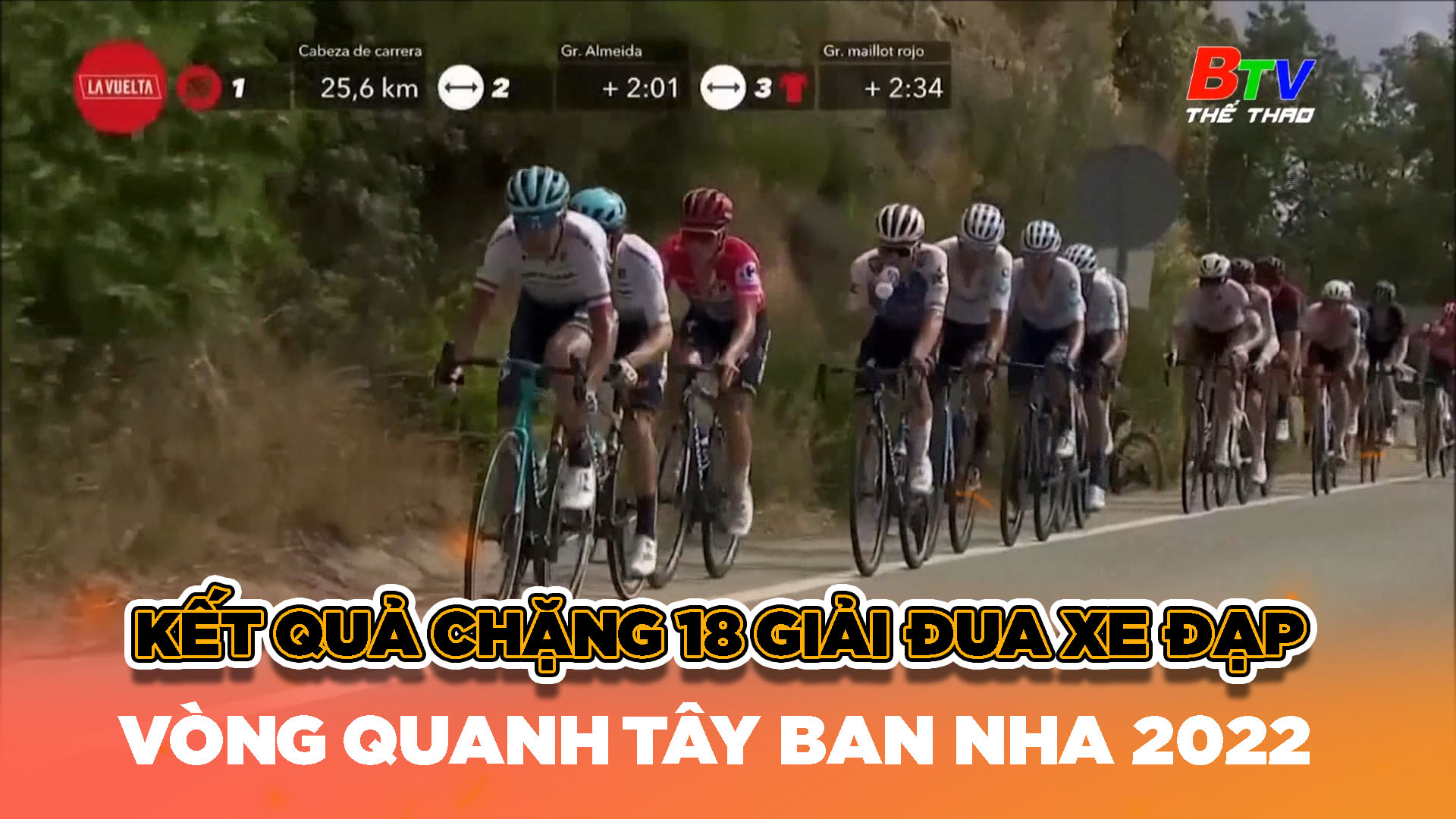 Kết quả chặng 18 Giải đua xe đạp vòng quanh Tây Ban Nha 2022